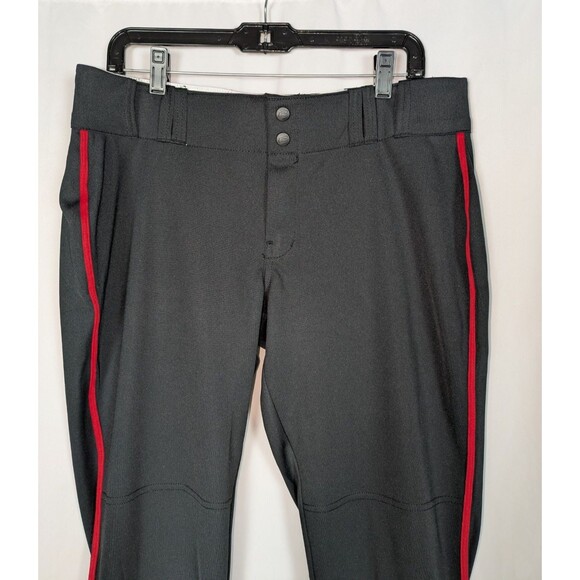 Champro Softball Pants XL Women's Black Red Piping 14 oz.  Reinforced Knees - Picture 3 of 9